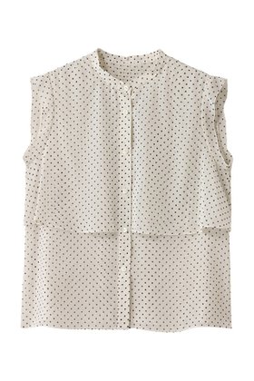 【アナイ/ANAYI】 ドットPTシフォンノースリーブブラウス人気、トレンドファッション・服の通販 founy(ファニー) ファッション Fashion レディースファッション Fashion for Women トップス・カットソー Cut & Sew Tops キャミソール&ノースリーブ Camisoles & Sleeveless Tops シャツ・ブラウス・オフィスカジュアル Elegant Blouses & Button-Ups シアー Sheer, See-Through シフォン Chiffon, Lightweight Fabric シンプル Simple, Minimal ドット Polka Dot, Dot Pattern ノースリーブ Sleeveless, No-Sleeve フェミニン Feminine, Girly プリント Print, Printed Pattern |ID:prp329100004931480