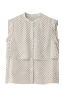 【アナイ/ANAYI】のドットPTシフォンノースリーブブラウス 人気、トレンドファッション・服の通販 founy(ファニー) ファッション Fashion レディースファッション Fashion for Women トップス・カットソー Cut & Sew Tops キャミソール&ノースリーブ Camisoles & Sleeveless Tops シャツ・ブラウス・オフィスカジュアル Elegant Blouses & Button-Ups シアー Sheer, See-Through シフォン Chiffon, Lightweight Fabric シンプル Simple, Minimal ドット Polka Dot, Dot Pattern ノースリーブ Sleeveless, No-Sleeve フェミニン Feminine, Girly プリント Print, Printed Pattern |ID:prp329100004931480