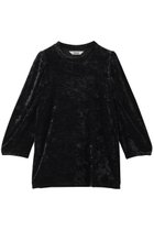 【オブラダ/Oblada】のシャーリングベロアトップス 人気、トレンドファッション・服の通販 founy(ファニー) ファッション Fashion レディースファッション Fashion for Women トップス・カットソー Cut & Sew Tops シャツ・ブラウス・オフィスカジュアル Elegant Blouses & Button-Ups ベロアトップス Velour Tops / Velvet-Look Items スリーブ Sleeve, Long Sleeve / Short Sleeve ベロア Velour, Soft Velvet ボトム Bottoms, Lower Wear リュクス Luxury, Elegant, High-End, Chic ロング Long, Long-Length thumbnail ブラック|ID: prp329100004931487 ipo3291000000037014187
