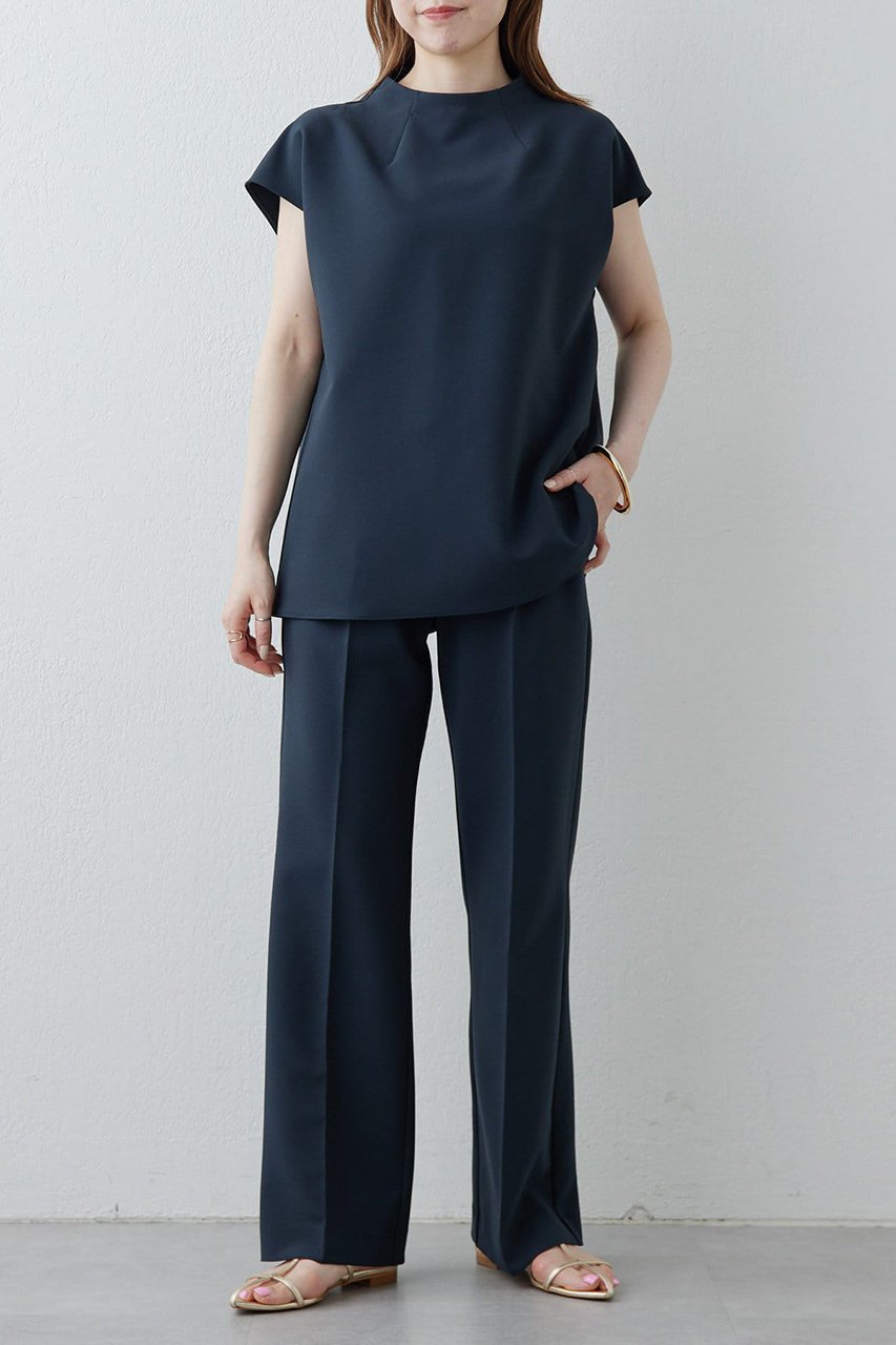 【ウィムガゼット/Whim Gazette】の【Drawing Numbers】ダブルクロスボトルフレンチブラウス 人気、トレンドファッション・服の通販 founy(ファニー) 　ファッション　Fashion　レディースファッション　Fashion for Women　トップス・カットソー　Cut & Sew Tops　シャツ・ブラウス・オフィスカジュアル　Elegant Blouses & Button-Ups　おすすめ　Recommended / Our Picks　エレガント 上品　Elegant　ショート　Short, Short Length　ストレッチ　Stretch, Stretchy Fabric　スリーブ　Sleeve, Long Sleeve / Short Sleeve　セットアップ　Set-Up, Coordinated Outfit　ダブル　Double, Double-Breasted　バランス　Balance, Style Balance　フレンチ　French, French Style　ボトルネック　Bottle Neck, Mock Neck　モダン　Modern, Contemporary　ワイド　Wide, Wide Fit　再入荷　Restock / Back in Stock　other-6|ID: prp329100004931498 ipo3291000000037014284