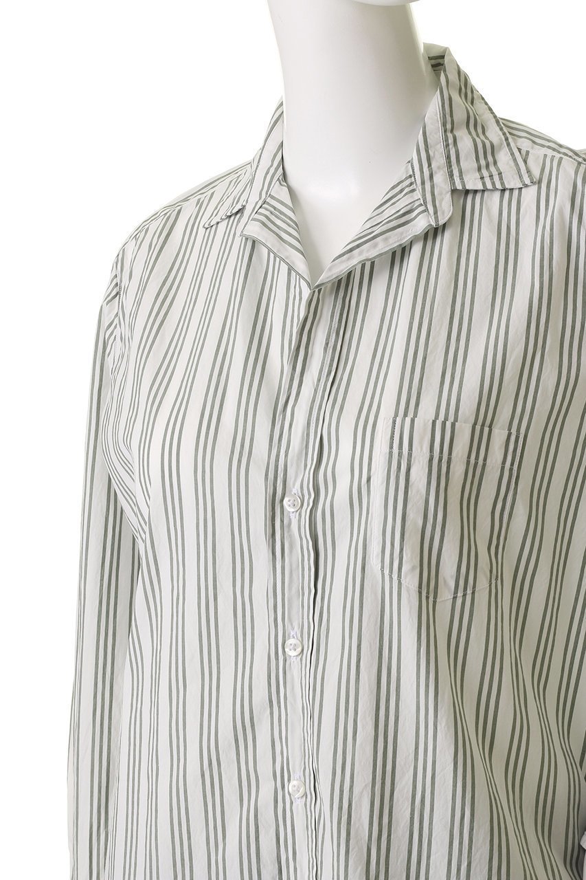 【フランク&アイリーン/Frank&Eileen】のEILEEN イタリアンコットン マルチストライプ プリント シャツ 人気、トレンドファッション・服の通販 founy(ファニー) 　ファッション　Fashion　レディースファッション　Fashion for Women　トップス・カットソー　Cut & Sew Tops　シャツ・ブラウス・オフィスカジュアル　Elegant Blouses & Button-Ups　ストライプ　Stripe, Striped Pattern　スリーブ　Sleeve, Long Sleeve / Short Sleeve　バランス　Balance, Style Balance　プリント　Print, Printed Pattern　ロング　Long, Long-Length　エレガント 上品　Elegant　other-5|ID: prp329100004931509 ipo3291000000037014355