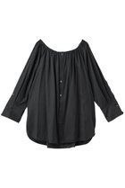 【セアン/SCEARN】のGASSED VOILE COTTON 2WAYブラウス 人気、トレンドファッション・服の通販 founy(ファニー) ファッション Fashion レディースファッション Fashion for Women トップス・カットソー Cut & Sew Tops シャツ・ブラウス・オフィスカジュアル Elegant Blouses & Button-Ups ギャザー Gathered, Ruffled スリーブ Sleeve, Long Sleeve / Short Sleeve ロング Long, Long-Length エレガント 上品 Elegant thumbnail SLATE|ID: prp329100004931516 ipo3291000000037014409