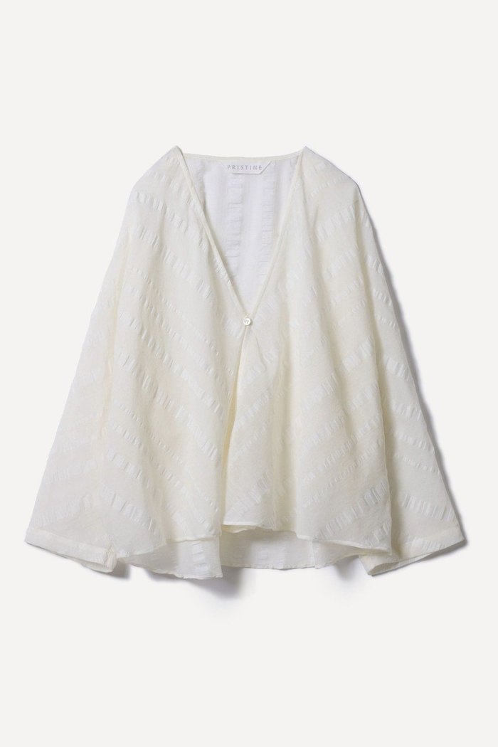 【プリスティン/PRISTINE】のラミーサッカードルマンローブ インテリア・キッズ・メンズ・レディースファッション・服の通販 founy(ファウニー) https://founy.com/ ファッション Fashion レディースファッション Fashion for Women トップス・カットソー Cut & Sew Tops シャツ・ブラウス・オフィスカジュアル Elegant Blouses & Button-Ups サッカー Seersucker, Summer Fabric シアー Sheer, See-Through ストライプ Stripe, Striped Pattern スリーブ Sleeve, Long Sleeve / Short Sleeve バイアス Bias, Diagonal Cut フロント Front, Front Design ロング Long, Long-Length 夏 Summer |ID: prp329100004931518 ipo3291000000037014443