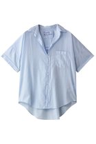 【フランク&アイリーン/Frank&Eileen】のROSE オーガニックボイル 半袖シャツ 人気、トレンドファッション・服の通販 founy(ファニー) ファッション Fashion レディースファッション Fashion for Women トップス・カットソー Cut & Sew Tops シャツ・ブラウス・オフィスカジュアル Elegant Blouses & Button-Ups サマー Summer, Summer Style ショート Short, Short Length スリーブ Sleeve, Long Sleeve / Short Sleeve ボトム Bottoms, Lower Wear 半袖 Short Sleeve, Half Sleeve 定番 Standard, Basic Item thumbnail ブルー|ID: prp329100004931521 ipo3291000000037014481