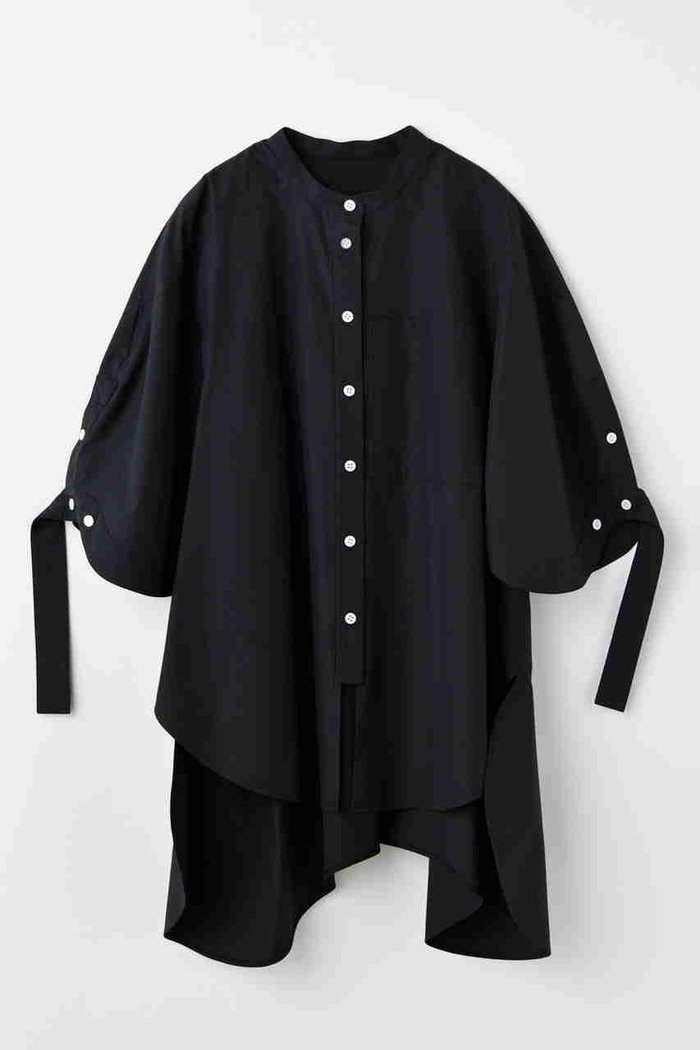 【エンフォルド/ENFOLD】のNOTE SH/シャツ インテリア・キッズ・メンズ・レディースファッション・服の通販 founy(ファウニー) https://founy.com/ ファッション Fashion レディースファッション Fashion for Women トップス・カットソー Cut & Sew Tops シャツ・ブラウス・オフィスカジュアル Elegant Blouses & Button-Ups スリット Slit, Slit Detail スリーブ Sleeve, Long Sleeve / Short Sleeve ドレープ Drape, Draping Fabric ラウンド Round, Round Neck ロング Long, Long-Length 今季 This Season, Current Season |ID: prp329100004931523 ipo3291000000037014494