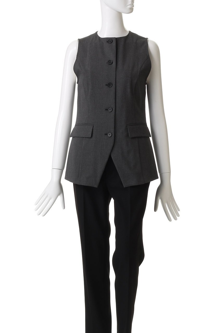 【アンクレイヴ/uncrave】のTRツイル ジレブラウス 人気、トレンドファッション・服の通販 founy(ファニー) 　ファッション　Fashion　レディースファッション　Fashion for Women　アウター　Coat / Outerwear Collection　トップス・カットソー　Cut & Sew Tops　キャミソール&ノースリーブ　Camisoles & Sleeveless Tops　シャツ・ブラウス・オフィスカジュアル　Elegant Blouses & Button-Ups　ベスト&ジレ / 重ね着スタイル　Vests & Gilets　ジャケット　Jacket, Outerwear　ツイル　Twist, Twisted Detail　ノースリーブ　Sleeveless, No-Sleeve　パイピング　Piping, Trim Design　フロント　Front, Front Design　other-2|ID: prp329100004931531 ipo3291000000037014563