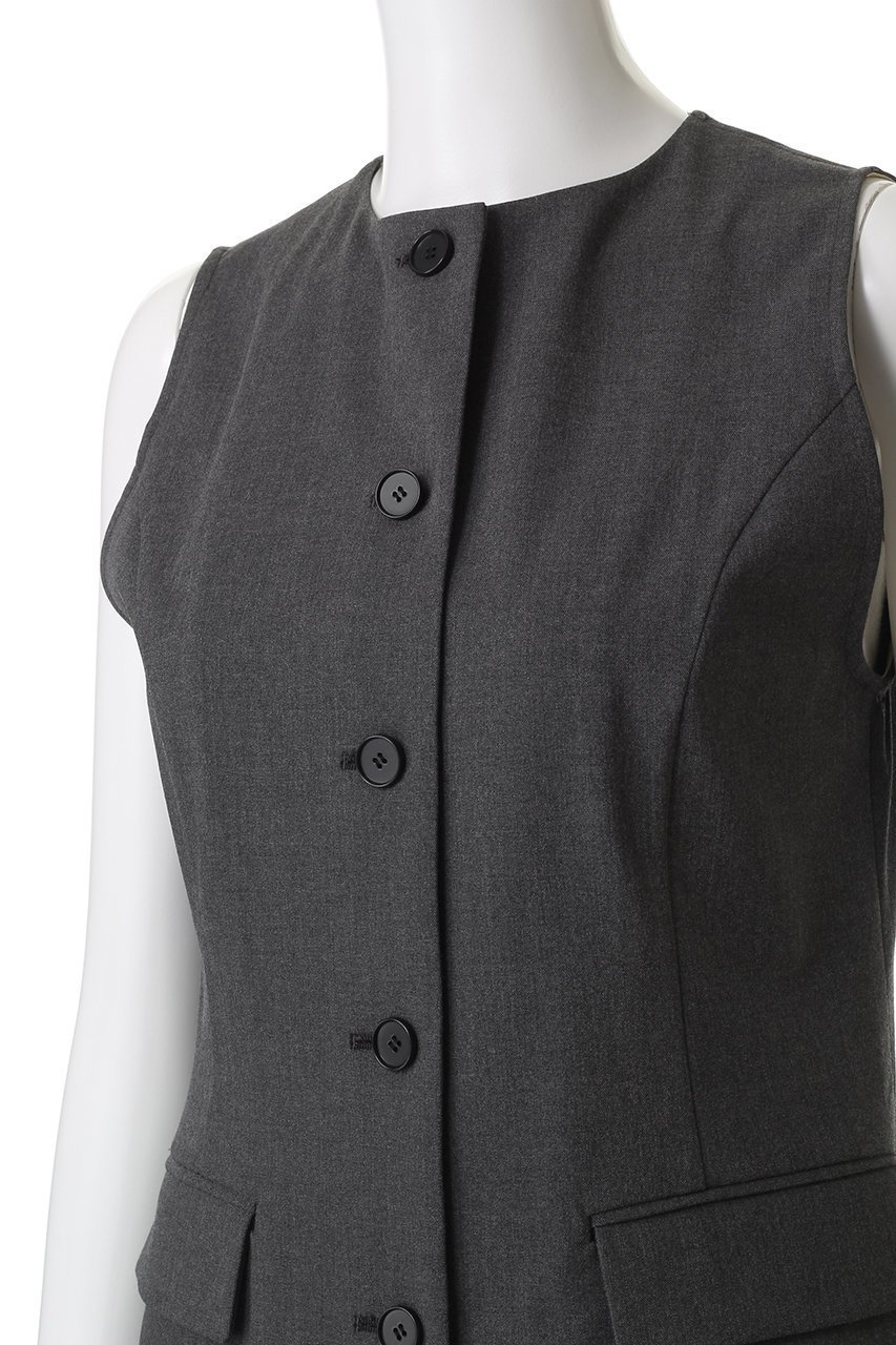 【アンクレイヴ/uncrave】のTRツイル ジレブラウス 人気、トレンドファッション・服の通販 founy(ファニー) 　ファッション　Fashion　レディースファッション　Fashion for Women　アウター　Coat / Outerwear Collection　トップス・カットソー　Cut & Sew Tops　キャミソール&ノースリーブ　Camisoles & Sleeveless Tops　シャツ・ブラウス・オフィスカジュアル　Elegant Blouses & Button-Ups　ベスト&ジレ / 重ね着スタイル　Vests & Gilets　ジャケット　Jacket, Outerwear　ツイル　Twist, Twisted Detail　ノースリーブ　Sleeveless, No-Sleeve　パイピング　Piping, Trim Design　フロント　Front, Front Design　other-5|ID: prp329100004931531 ipo3291000000037014569