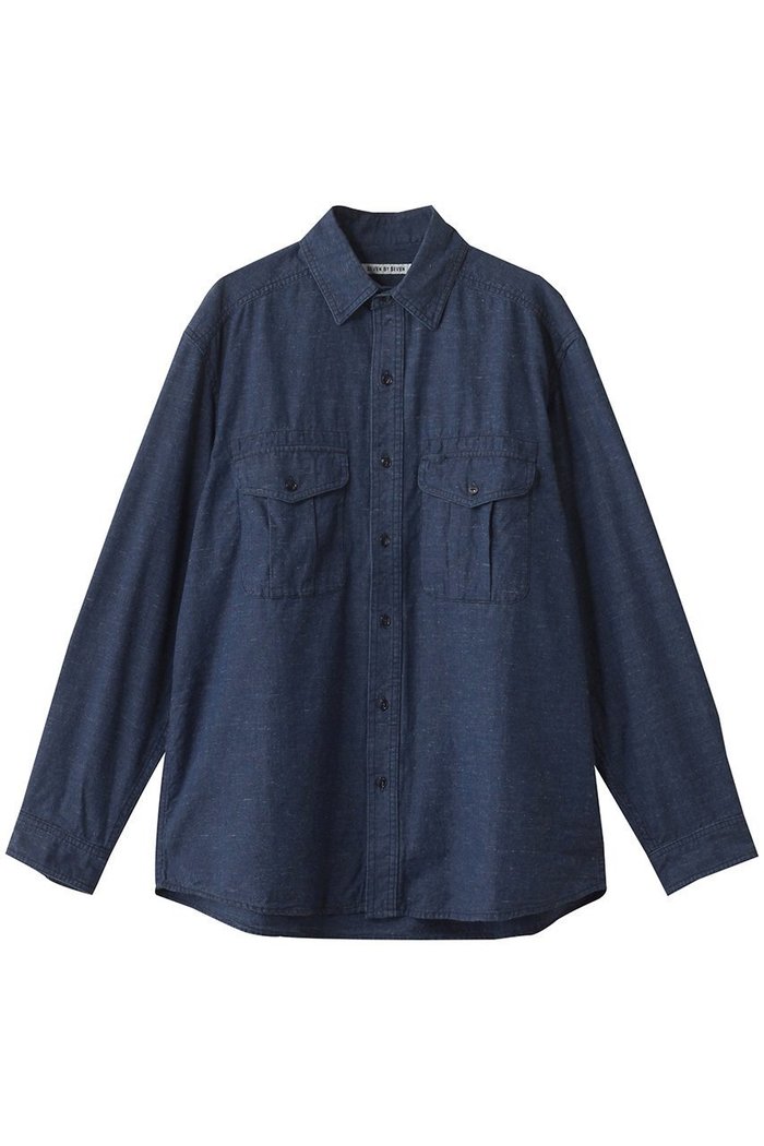 【セブン バイ セブン/SEVEN BY SEVEN / MEN】の【MEN】CHAMBRAY ワーク シャツ インテリア・キッズ・メンズ・レディースファッション・服の通販 founy(ファウニー) https://founy.com/ ファッション Fashion メンズファッション Fashion for Men シャンブレー Chambray, Denim-Like Fabric スリーブ Sleeve, Long Sleeve / Short Sleeve バランス Balance, Style Balance ロング Long, Long-Length ワーク Workwear, Utility Style 羽織 Haori, Light Jacket |ID: prp329100004931536 ipo3291000000037014604