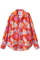 【フランク&アイリーン/Frank&Eileen】のEILEEN イタリアンリネン フラワープリント シャツ 人気、トレンドファッション・服の通販 founy(ファニー) ファッション Fashion レディースファッション Fashion for Women トップス・カットソー Cut & Sew Tops シャツ・ブラウス・オフィスカジュアル Elegant Blouses & Button-Ups 花柄・フラワープリント・モチーフ Floral Prints & Motifs / Flower Pattern Tops スリーブ Sleeve, Long Sleeve / Short Sleeve フラワー Flower, Floral プリント Print, Printed Pattern リネン Linen, Linen Fabric ロング Long, Long-Length thumbnail レッド|ID: prp329100004931554 ipo3291000000037014732