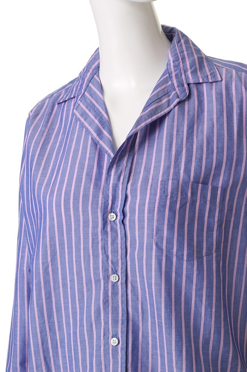 【フランク&アイリーン/Frank&Eileen】のEILEEN イタリアンコットン ピンクストライプ シャツ 人気、トレンドファッション・服の通販 founy(ファニー) 　ファッション　Fashion　レディースファッション　Fashion for Women　トップス・カットソー　Cut & Sew Tops　シャツ・ブラウス・オフィスカジュアル　Elegant Blouses & Button-Ups　ストライプ　Stripe, Striped Pattern　スリーブ　Sleeve, Long Sleeve / Short Sleeve　フィット　Fit, Slim Fit　リラックス　Relax, Relaxed Fit　ロング　Long, Long-Length　other-5|ID: prp329100004931556 ipo3291000000037014748