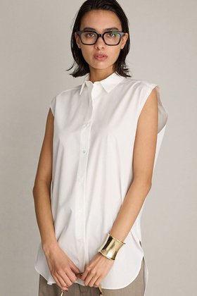 【ブリル/BRILL】 ノースリーブシャツ人気、トレンドファッション・服の通販 founy(ファニー) ファッション Fashion レディースファッション Fashion for Women トップス・カットソー Cut & Sew Tops キャミソール&ノースリーブ Camisoles & Sleeveless Tops シャツ・ブラウス・オフィスカジュアル Elegant Blouses & Button-Ups ノースリーブ Sleeveless, No-Sleeve ブロード Broadcloth, Fine Cotton エレガント 上品 Elegant |ID:prp329100004931561