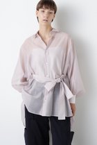 【ヒューエルミュージアム/hueLe Museum】の【STUMBLY】Sheer Belted Big Silhouette BL ピンク|ID: prp329100004931563 ipo3291000000037014799