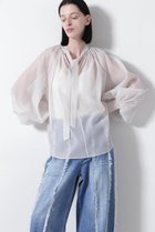 【ヒューエルミュージアム/hueLe Museum】の【STUMBLY】Sheer Organdy Bow-Tie BL ホワイト|ID: prp329100004931567 ipo3291000000037014828