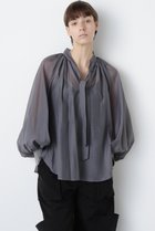 【ヒューエルミュージアム/hueLe Museum】の【STUMBLY】Sheer Organdy Bow-Tie BL グレー|ID: prp329100004931567 ipo3291000000037014830