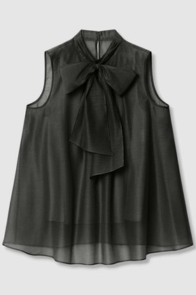 【アナイ/ANAYI】 オーガンリボンボウタイ ブラウス人気、トレンドファッション・服の通販 founy(ファニー) ファッション Fashion レディースファッション Fashion for Women トップス・カットソー Cut & Sew Tops キャミソール&ノースリーブ Camisoles & Sleeveless Tops シャツ・ブラウス・オフィスカジュアル Elegant Blouses & Button-Ups エレガント 上品 Elegant オーガンジー Organza Fabric キャミソール Camisole, Spaghetti Strap Top シアー Sheer, See-Through ノースリーブ Sleeveless, No-Sleeve フェミニン Feminine, Girly フロント Front, Front Design リボン Ribbon, Bow リラックス Relax, Relaxed Fit 再入荷 Restock / Back in Stock |ID:prp329100004931572
