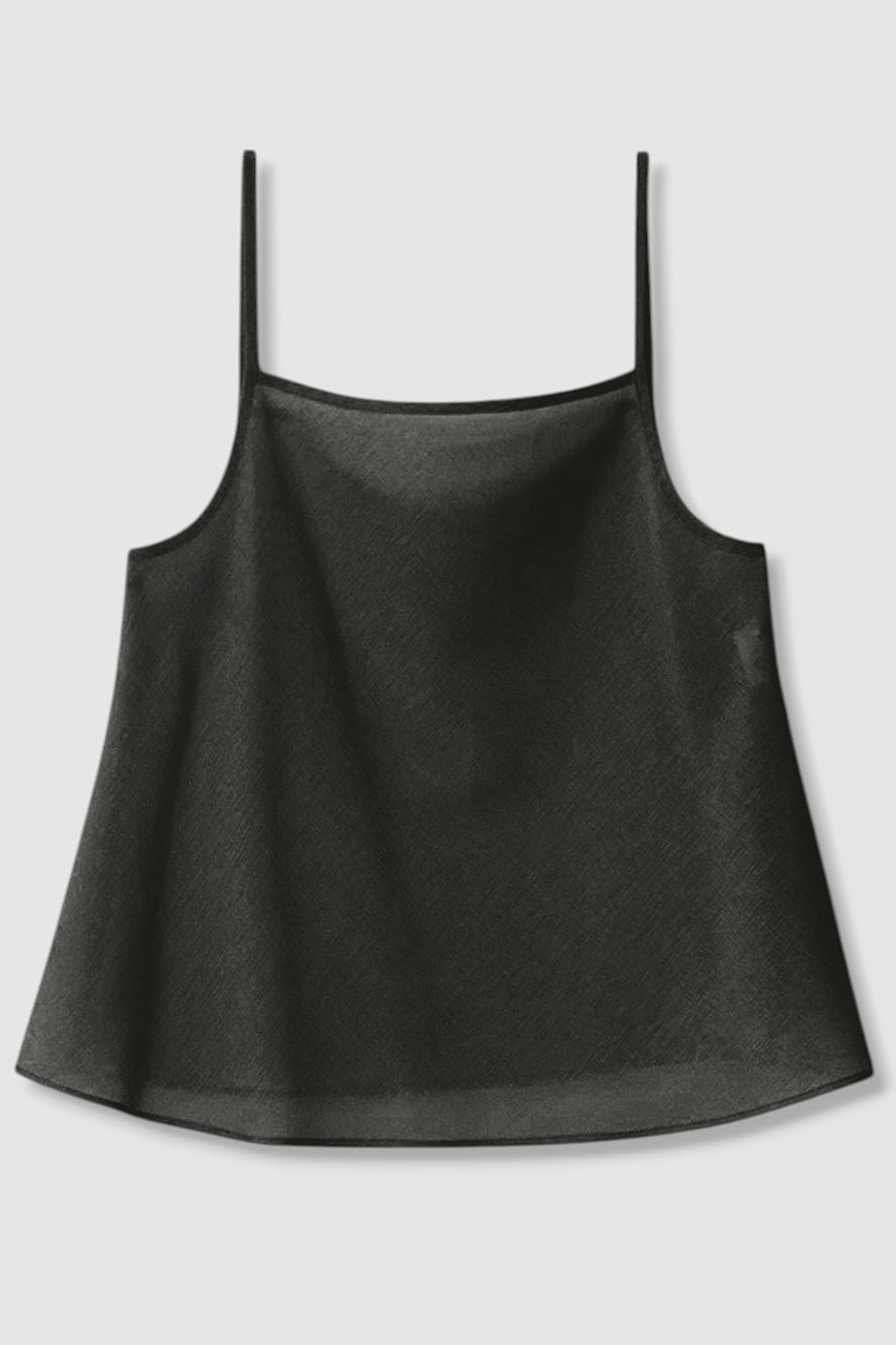 【アナイ/ANAYI】のオーガンリボンボウタイ ブラウス 人気、トレンドファッション・服の通販 founy(ファニー) 　ファッション　Fashion　レディースファッション　Fashion for Women　トップス・カットソー　Cut & Sew Tops　キャミソール&ノースリーブ　Camisoles & Sleeveless Tops　シャツ・ブラウス・オフィスカジュアル　Elegant Blouses & Button-Ups　エレガント 上品　Elegant　オーガンジー　Organza Fabric　キャミソール　Camisole, Spaghetti Strap Top　シアー　Sheer, See-Through　ノースリーブ　Sleeveless, No-Sleeve　フェミニン　Feminine, Girly　フロント　Front, Front Design　リボン　Ribbon, Bow　リラックス　Relax, Relaxed Fit　再入荷　Restock / Back in Stock　other-4|ID: prp329100004931572 ipo3291000000037014857