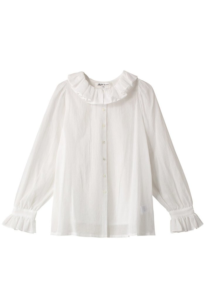 【ビリティス ディセッタン/Bilitis dix-sept ans】のパリジャンブラウス インテリア・キッズ・メンズ・レディースファッション・服の通販 founy(ファウニー) https://founy.com/ ファッション Fashion レディースファッション Fashion for Women トップス・カットソー Cut & Sew Tops シャツ・ブラウス・オフィスカジュアル Elegant Blouses & Button-Ups シアー Sheer, See-Through スリーブ Sleeve, Long Sleeve / Short Sleeve フェミニン Feminine, Girly フリル Frill, Ruffle ロング Long, Long-Length 夏 Summer 春 Spring S/S・春夏 SS, Spring/Summer, Warm Season |ID: prp329100004931575 ipo3291000000037014859