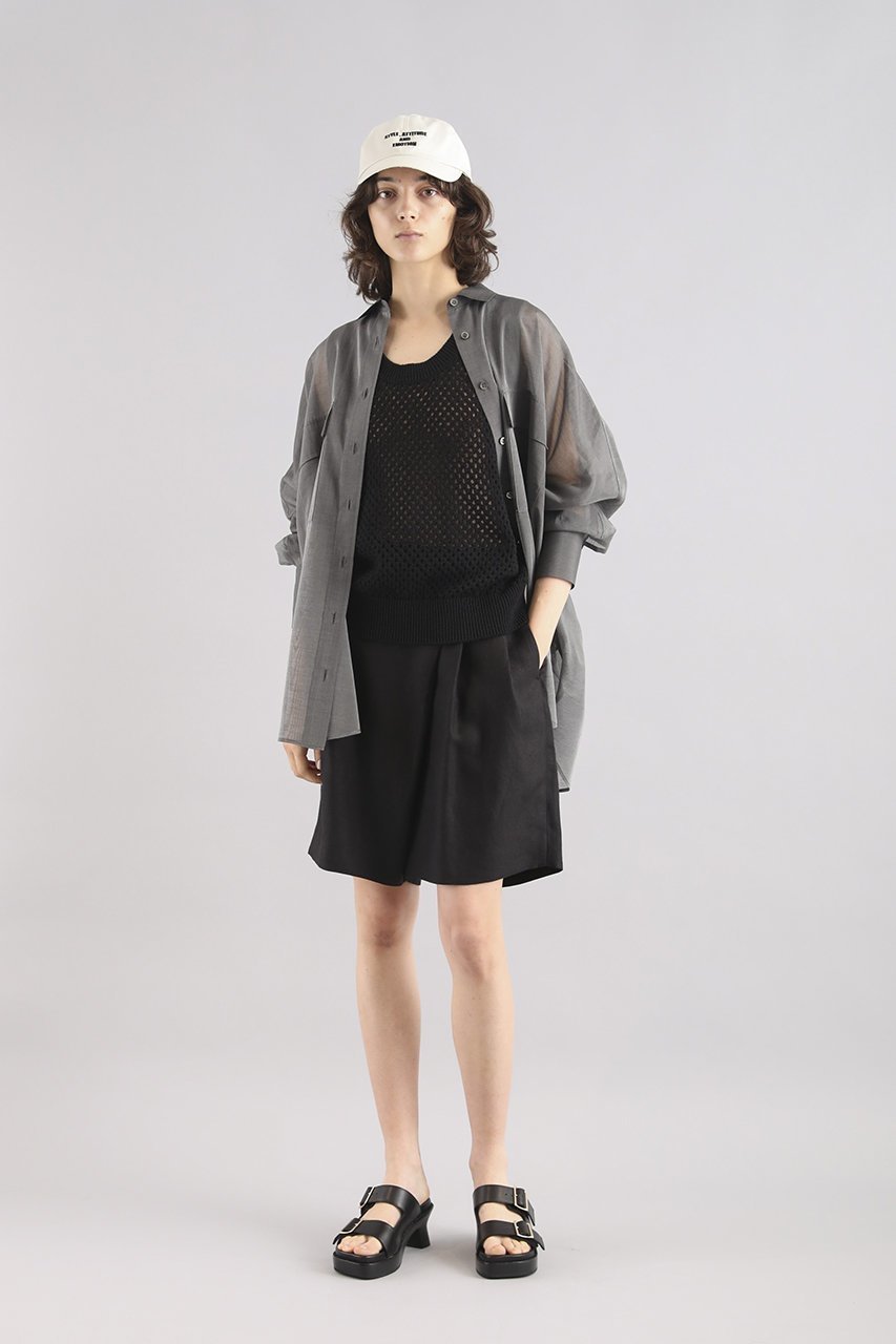 【サクラ/SACRA】のプレミアムシルクコットンシャツ 人気、トレンドファッション・服の通販 founy(ファニー) 　ファッション　Fashion　レディースファッション　Fashion for Women　トップス・カットソー　Cut & Sew Tops　シャツ・ブラウス・オフィスカジュアル　Elegant Blouses & Button-Ups　イタリア　Italy　シアー　Sheer, See-Through　シルク　Silk, 100% Silk　スリーブ　Sleeve, Long Sleeve / Short Sleeve　フォルム　Silhouette, Form　ポケット　Pocket, Pocket Detail　ミリタリー　Military, Army Style　ロング　Long, Long-Length　other-6|ID: prp329100004931606 ipo3291000000037015032