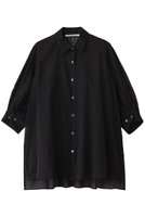 【ミディウミソリッド/MIDIUMISOLID】のsheer slit slv tunic shirt.S シャツ 人気、トレンドファッション・服の通販 founy(ファニー) ファッション Fashion レディースファッション Fashion for Women トップス・カットソー Cut & Sew Tops シャツ・ブラウス・オフィスカジュアル Elegant Blouses & Button-Ups インナー Innerwear シアー Sheer, See-Through ショート Short, Short Length シンプル Simple, Minimal スリーブ Sleeve, Long Sleeve / Short Sleeve チュニック Tunic, Long Top トレンド Trend, Trending Now 人気 Popular, Best Seller 夏 Summer |ID:prp329100004931611