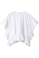 【デザイン ワークス/DESIGN WORKS】のBEAUVET ヘムラッフルポンチブラウス 大人の最旬トレンドファッション＆コーディネート founy(ファウニー) ファッション Fashion レディースファッション Fashion for Women トップス・カットソー Cut & Sew Tops シャツ・ブラウス・オフィスカジュアル Elegant Blouses & Button-Ups ショート Short, Short Length スリーブ Sleeve, Long Sleeve / Short Sleeve パターン Pattern, Design Print 再入荷 Restock / Back in Stock |ID:prp329100004931641