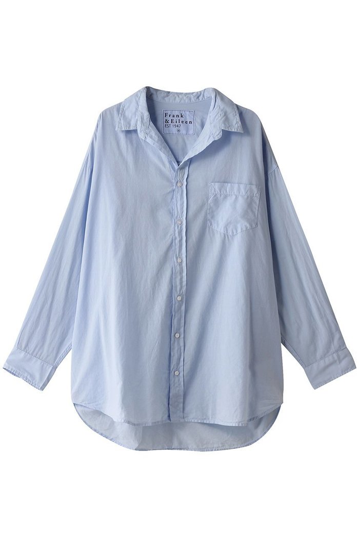 【フランク&アイリーン/Frank&Eileen】のMACKENZIE ORGANIC VOILE フレンチブルービッグシャツ インテリア・キッズ・メンズ・レディースファッション・服の通販 founy(ファウニー) https://founy.com/ ファッション Fashion レディースファッション Fashion for Women トップス・カットソー Cut & Sew Tops シャツ・ブラウス・オフィスカジュアル Elegant Blouses & Button-Ups スリーブ Sleeve, Long Sleeve / Short Sleeve トレンド Trend, Trending Now ロング Long, Long-Length ワイド Wide, Wide Fit 定番 Standard, Basic Item 羽織 Haori, Light Jacket |ID: prp329100004931654 ipo3291000000037015332
