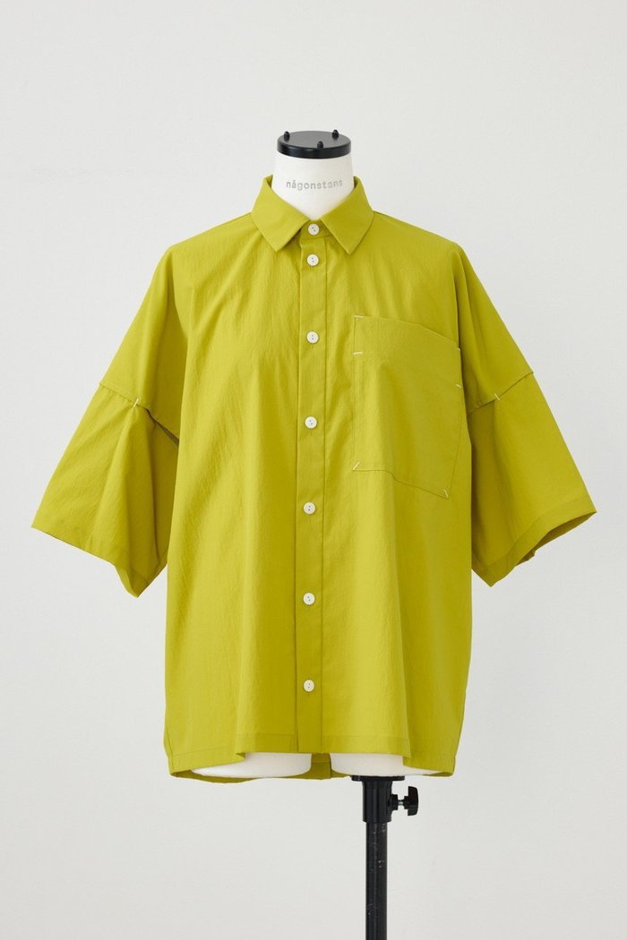 【ナゴンスタンス/nagonstans】のSpun touch Taffeta Multi PKT SH/シャツ インテリア・キッズ・メンズ・レディースファッション・服の通販 founy(ファウニー) https://founy.com/ ファッション Fashion レディースファッション Fashion for Women トップス・カットソー Cut & Sew Tops シャツ・ブラウス・オフィスカジュアル Elegant Blouses & Button-Ups ショート Short, Short Length スリーブ Sleeve, Long Sleeve / Short Sleeve メッシュ Mesh, Net Fabric ヨーク Yoke, Yoke Design 夏 Summer |ID: prp329100004931671 ipo3291000000037015428