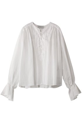 【デパリエ/DEPAREILLE】のリネンレースアップブラウス 人気、トレンドファッション・服の通販 founy(ファニー) ファッション Fashion レディースファッション Fashion for Women トップス・カットソー Cut & Sew Tops シャツ・ブラウス・オフィスカジュアル Elegant Blouses & Button-Ups シアー Sheer, See-Through スリーブ Sleeve, Long Sleeve / Short Sleeve リネン Linen, Linen Fabric レース Lace, Lace Fabric ロング Long, Long-Length 夏 Summer 定番 Standard, Basic Item 春 Spring S/S・春夏 SS, Spring/Summer, Warm Season |ID:prp329100004931702