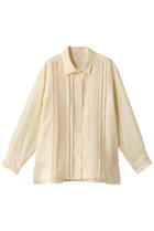 【ガリャルダガランテ/GALLARDAGALANTE】の【HERITANOVUM】フリンジシャツ 人気、トレンドファッション・服の通販 founy(ファニー) ファッション Fashion レディースファッション Fashion for Women トップス・カットソー Cut & Sew Tops シャツ・ブラウス・オフィスカジュアル Elegant Blouses & Button-Ups とろみ Fluid, Flowy Fabric シルク Silk, 100% Silk スタンダード Standard, Basic スリーブ Sleeve, Long Sleeve / Short Sleeve セットアップ Set-Up, Coordinated Outfit ツイル Twist, Twisted Detail フリンジ Fringe, Tassel ロング Long, Long-Length ワイド Wide, Wide Fit エレガント 上品 Elegant thumbnail アイボリー|ID: prp329100004931705 ipo3291000000037015629