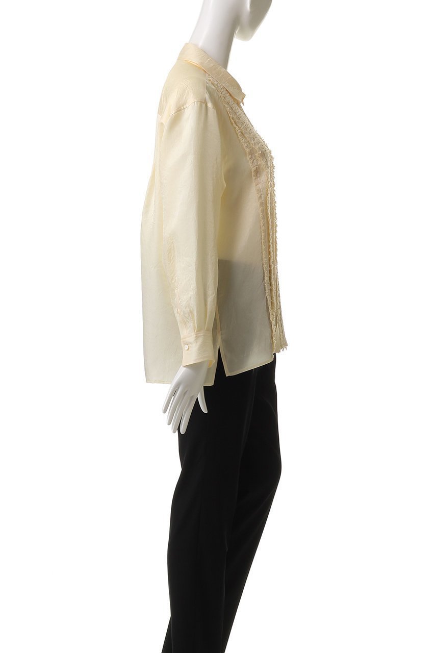 【ガリャルダガランテ/GALLARDAGALANTE】の【HERITANOVUM】フリンジシャツ 人気、トレンドファッション・服の通販 founy(ファニー) 　ファッション　Fashion　レディースファッション　Fashion for Women　トップス・カットソー　Cut & Sew Tops　シャツ・ブラウス・オフィスカジュアル　Elegant Blouses & Button-Ups　とろみ　Fluid, Flowy Fabric　シルク　Silk, 100% Silk　スタンダード　Standard, Basic　スリーブ　Sleeve, Long Sleeve / Short Sleeve　セットアップ　Set-Up, Coordinated Outfit　ツイル　Twist, Twisted Detail　フリンジ　Fringe, Tassel　ロング　Long, Long-Length　ワイド　Wide, Wide Fit　エレガント 上品　Elegant　other-3|ID: prp329100004931705 ipo3291000000037015632