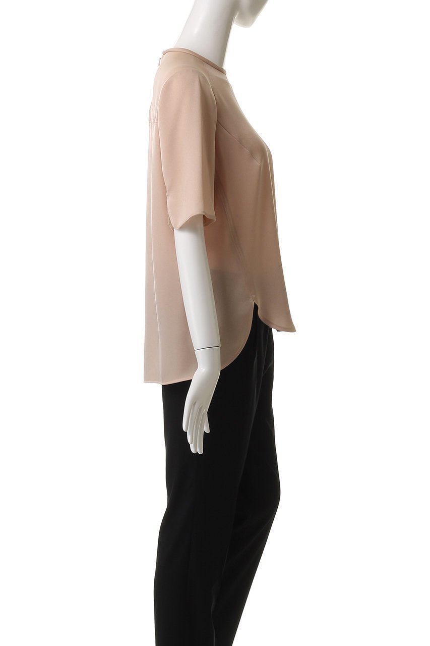 【デザイン ワークス/DESIGN WORKS】のベーシックTブラウス 人気、トレンドファッション・服の通販 founy(ファニー) 　ファッション　Fashion　レディースファッション　Fashion for Women　トップス・カットソー　Cut & Sew Tops　シャツ・ブラウス・オフィスカジュアル　Elegant Blouses & Button-Ups　ショート　Short, Short Length　スリット　Slit, Slit Detail　スリーブ　Sleeve, Long Sleeve / Short Sleeve　ベーシック　Basic, Essential　other-3|ID: prp329100004931713 ipo3291000000037015693