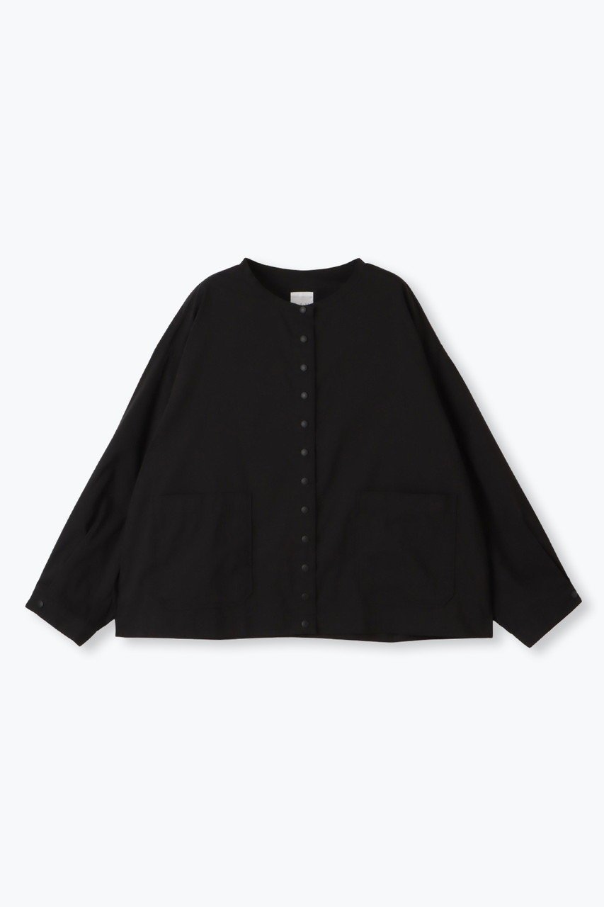 【レリル/lelill】のカーディーブラウス インテリア・キッズ・メンズ・レディースファッション・服の通販 founy(ファニー) 　ファッション　Fashion　レディースファッション　Fashion for Women　トップス・カットソー　Cut & Sew Tops　シャツ・ブラウス・オフィスカジュアル　Elegant Blouses & Button-Ups　ストレッチ　Stretch, Stretchy Fabric　スリーブ　Sleeve, Long Sleeve / Short Sleeve　ドット　Polka Dot, Dot Pattern　フロント　Front, Front Design　ブルゾン　Blouson, Bomber Jacket　ブロード　Broadcloth, Fine Cotton　ロング　Long, Long-Length　夏　Summer　羽織　Haori, Light Jacket　ブラック|ID: prp329100004931722 ipo3291000000037015734