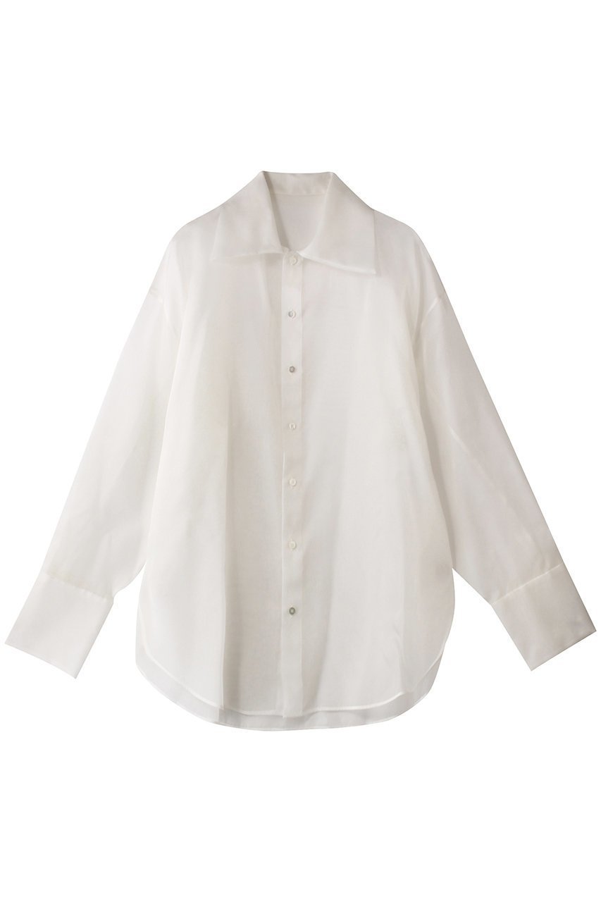 【セアン/SCEARN】のSILK SATIN ORGANDIE ブラウス 人気、トレンドファッション・服の通販 founy(ファニー) 　ファッション　Fashion　レディースファッション　Fashion for Women　トップス・カットソー　Cut & Sew Tops　シャツ・ブラウス・オフィスカジュアル　Elegant Blouses & Button-Ups　オーガンジー　Organza Fabric　カフス　Cuff Design　サテン　Satin, Glossy Fabric　シルク　Silk, 100% Silk　スリーブ　Sleeve, Long Sleeve / Short Sleeve　パーティ　Party, Party Style　リュクス　Luxury, Elegant, High-End, Chic　ロング　Long, Long-Length　 other-1|ID: prp329100004931792 ipo3291000000037016081