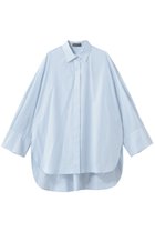 【アンクレイヴ/uncrave】のコットンクロスストライプ BIGシャツ 人気、トレンドファッション・服の通販 founy(ファニー) ファッション Fashion レディースファッション Fashion for Women トップス・カットソー Cut & Sew Tops シャツ・ブラウス・オフィスカジュアル Elegant Blouses & Button-Ups おすすめ Recommended / Our Picks カフス Cuff Design ストライプ Stripe, Striped Pattern スリーブ Sleeve, Long Sleeve / Short Sleeve チュニック Tunic, Long Top ループ Loop, Loop Knit ロング Long, Long-Length 無地 Plain, Solid Color 羽織 Haori, Light Jacket thumbnail サックスストライプ|ID: prp329100004931803 ipo3291000000037016162