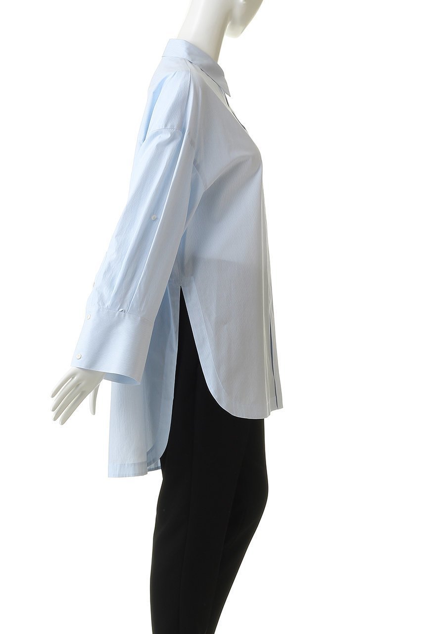 【アンクレイヴ/uncrave】のコットンクロスストライプ BIGシャツ 人気、トレンドファッション・服の通販 founy(ファニー) 　ファッション　Fashion　レディースファッション　Fashion for Women　トップス・カットソー　Cut & Sew Tops　シャツ・ブラウス・オフィスカジュアル　Elegant Blouses & Button-Ups　おすすめ　Recommended / Our Picks　カフス　Cuff Design　ストライプ　Stripe, Striped Pattern　スリーブ　Sleeve, Long Sleeve / Short Sleeve　チュニック　Tunic, Long Top　ループ　Loop, Loop Knit　ロング　Long, Long-Length　無地　Plain, Solid Color　羽織　Haori, Light Jacket　other-3|ID: prp329100004931803 ipo3291000000037016167