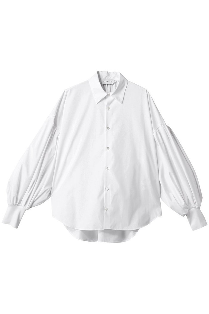 【ヒューエルミュージアム/hueLe Museum】の【STUMBLY】New Volume Sleeve Blouse インテリア・キッズ・メンズ・レディースファッション・服の通販 founy(ファウニー) https://founy.com/ ファッション Fashion レディースファッション Fashion for Women トップス・カットソー Cut & Sew Tops シャツ・ブラウス・オフィスカジュアル Elegant Blouses & Button-Ups ボリューム袖・フリルスリーブブラウス Voluminous & Ruffle Sleeves / Puffy Sleeve Tops ギャザー Gathered, Ruffled ショルダー Shoulder, Shoulder Strap スリーブ Sleeve, Long Sleeve / Short Sleeve ドロップ Drop Shoulder, Dropped Style バルーン Balloon, Balloon Silhouette パーティ Party, Party Style ロング Long, Long-Length |ID: prp329100004931814 ipo3291000000037016273
