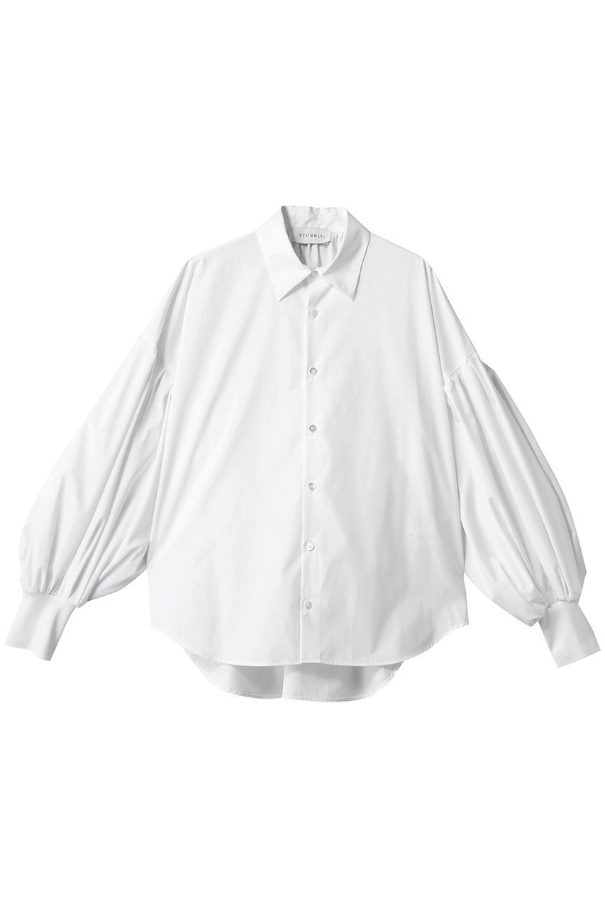 【ヒューエルミュージアム/hueLe Museum】の【STUMBLY】New Volume Sleeve Blouse インテリア・キッズ・メンズ・レディースファッション・服の通販 founy(ファニー) 　ファッション　Fashion　レディースファッション　Fashion for Women　トップス・カットソー　Cut & Sew Tops　シャツ・ブラウス・オフィスカジュアル　Elegant Blouses & Button-Ups　ボリューム袖・フリルスリーブブラウス　Voluminous & Ruffle Sleeves / Puffy Sleeve Tops　ギャザー　Gathered, Ruffled　ショルダー　Shoulder, Shoulder Strap　スリーブ　Sleeve, Long Sleeve / Short Sleeve　ドロップ　Drop Shoulder, Dropped Style　バルーン　Balloon, Balloon Silhouette　パーティ　Party, Party Style　ロング　Long, Long-Length　ホワイト|ID: prp329100004931814 ipo3291000000037016274