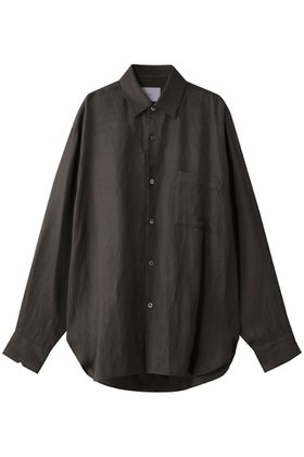 【シュタイン/ssstein】 【UNISEX】VIS/LI TWILL OVERSIZED LS SHIRT大人の最旬トレンドファッション＆コーディネート founy(ファウニー) ファッション Fashion レディースファッション Fashion for Women トップス・カットソー Cut & Sew Tops シャツ・ブラウス・オフィスカジュアル Elegant Blouses & Button-Ups ユニセックス Unisex, Genderless スリット Slit, Slit Detail スリーブ Sleeve, Long Sleeve / Short Sleeve ツイル Twist, Twisted Detail バランス Balance, Style Balance リネン Linen, Linen Fabric ロング Long, Long-Length エレガント 上品 Elegant |ID:prp329100004931816