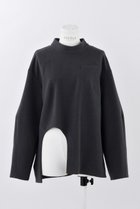 【エンフォルド/ENFOLD】のダブルクロス サークルへム P.O/プルオーバー チャコールグレー|ID: prp329100004931859 ipo3291000000037016554