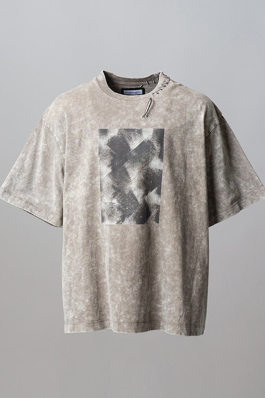 【メゾンスペシャル/MAISON SPECIAL】の【UNISEX】Fade Abstract Hand-Printed Prime-Over Stitched Crew Neck T-shirt/フェードアブストラクトハンドプリントプライムオーバーステッチクルーネックTシャツ 人気、トレンドファッション・服の通販 founy(ファニー) 　ファッション　Fashion　レディースファッション　Fashion for Women　トップス・カットソー　Cut & Sew Tops　シャツ・ブラウス・オフィスカジュアル　Elegant Blouses & Button-Ups　ロングTシャツ・Tシャツ　Longline T-Shirts & Tees　カットソー・ベーシックTシャツ　Cut-and-Sewn Tops / Stretch Tees & Basics　ヴィンテージ　Vintage Style　今季　This Season, Current Season　ショルダー　Shoulder, Shoulder Strap　ショート　Short, Short Length　スリーブ　Sleeve, Long Sleeve / Short Sleeve　ドロップ　Drop Shoulder, Dropped Style　人気　Popular, Best Seller　ハンド　Hand, Handmade　バランス　Balance, Style Balance　パターン　Pattern, Design Print　フィット　Fit, Slim Fit　プリント　Print, Printed Pattern　ユニセックス　Unisex, Genderless　ユーズド　Used, Vintage-Look　リアル　Real, Realistic　 other-1|ID: prp329100004931919 ipo3291000000037016785