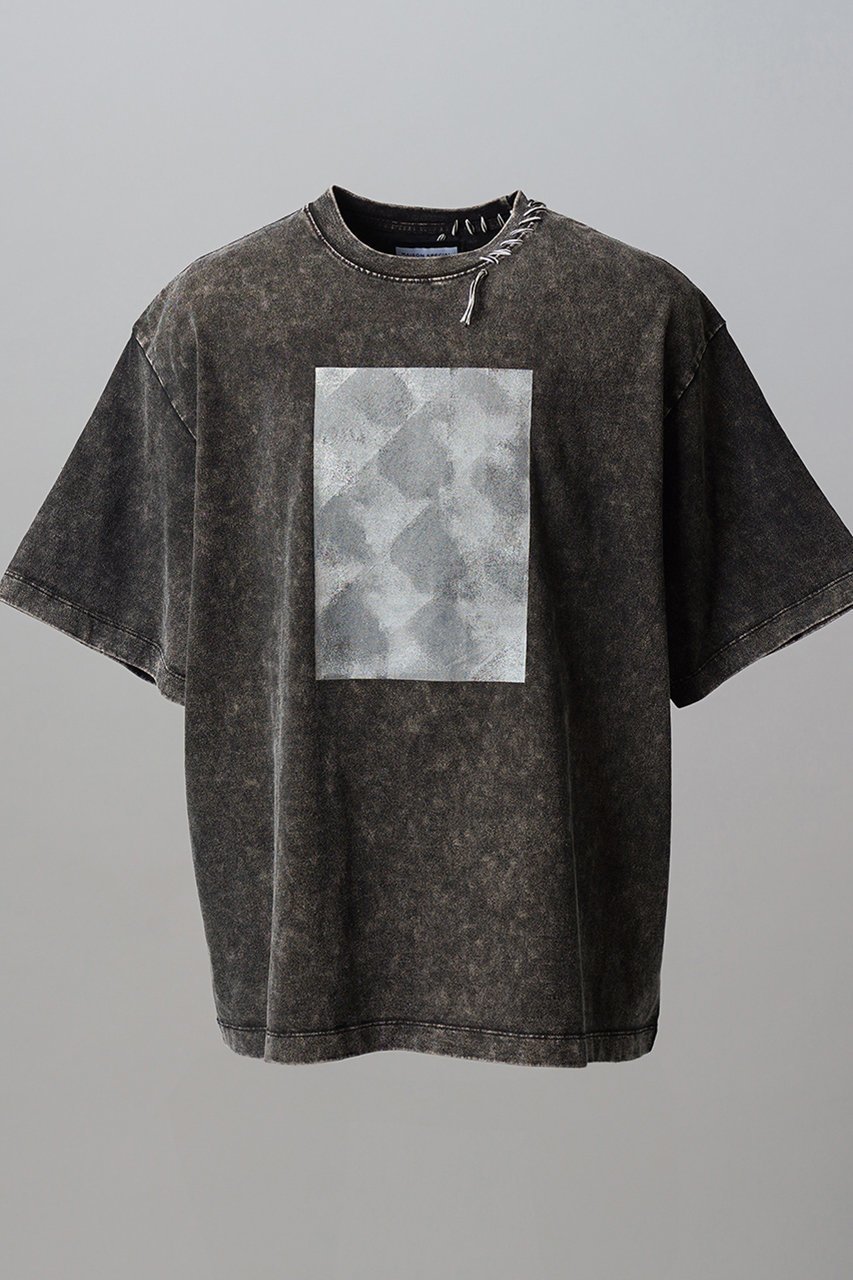 【メゾンスペシャル/MAISON SPECIAL】の【UNISEX】Fade Abstract Hand-Printed Prime-Over Stitched Crew Neck T-shirt/フェードアブストラクトハンドプリントプライムオーバーステッチクルーネックTシャツ インテリア・キッズ・メンズ・レディースファッション・服の通販 founy(ファニー) 　ファッション　Fashion　レディースファッション　Fashion for Women　トップス・カットソー　Cut & Sew Tops　シャツ・ブラウス・オフィスカジュアル　Elegant Blouses & Button-Ups　ロングTシャツ・Tシャツ　Longline T-Shirts & Tees　カットソー・ベーシックTシャツ　Cut-and-Sewn Tops / Stretch Tees & Basics　ヴィンテージ　Vintage Style　今季　This Season, Current Season　ショルダー　Shoulder, Shoulder Strap　ショート　Short, Short Length　スリーブ　Sleeve, Long Sleeve / Short Sleeve　ドロップ　Drop Shoulder, Dropped Style　人気　Popular, Best Seller　ハンド　Hand, Handmade　バランス　Balance, Style Balance　パターン　Pattern, Design Print　フィット　Fit, Slim Fit　プリント　Print, Printed Pattern　ユニセックス　Unisex, Genderless　ユーズド　Used, Vintage-Look　リアル　Real, Realistic　C.GRY(チャコールグレー)|ID: prp329100004931919 ipo3291000000037016787
