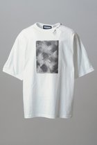 【メゾンスペシャル/MAISON SPECIAL】の【UNISEX】Abstract Hand-Printed Prime-Over Stitched Crew Neck T-shirt/アブストラクトハンドプリントプライムオーバーステッチクルーネックTシャツ WHT(ホワイト)|ID: prp329100004931921 ipo3291000000037016798