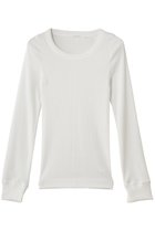 【プレインピープル/PLAIN PEOPLE】のギザコットンロングスリーブTシャツ ホワイト|ID: prp329100004931923 ipo3291000000037016869