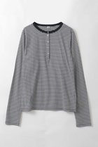 【ハー/HER.】のヘンリーネックボーダーカットプルオーバー ブラック|ID: prp329100004931935 ipo3291000000037016977