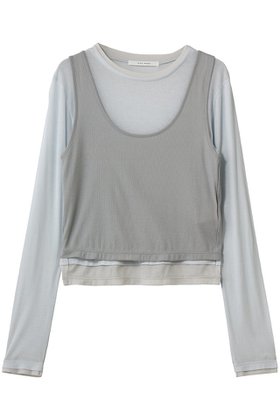 【プレインピープル/PLAIN PEOPLE】のシアーハイツイストフライスレイヤードトップス 人気、トレンドファッション・服の通販 founy(ファニー) ファッション Fashion レディースファッション Fashion for Women トップス・カットソー Cut & Sew Tops シャツ・ブラウス・オフィスカジュアル Elegant Blouses & Button-Ups ロングTシャツ・Tシャツ Longline T-Shirts & Tees カットソー・ベーシックTシャツ Cut-and-Sewn Tops / Stretch Tees & Basics コンパクト Compact, Small Size シアー Sheer, See-Through スリーブ Sleeve, Long Sleeve / Short Sleeve タンク Tank Top, Sleeveless Top ロング Long, Long-Length 夏 Summer 春 Spring S/S・春夏 SS, Spring/Summer, Warm Season |ID:prp329100004931942