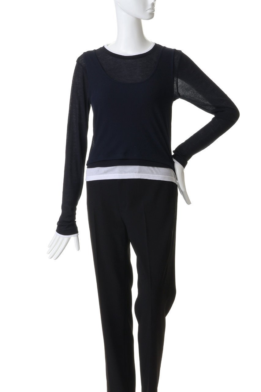 【プレインピープル/PLAIN PEOPLE】のシアーハイツイストフライスレイヤードトップス 人気、トレンドファッション・服の通販 founy(ファニー) 　ファッション　Fashion　レディースファッション　Fashion for Women　トップス・カットソー　Cut & Sew Tops　シャツ・ブラウス・オフィスカジュアル　Elegant Blouses & Button-Ups　ロングTシャツ・Tシャツ　Longline T-Shirts & Tees　カットソー・ベーシックTシャツ　Cut-and-Sewn Tops / Stretch Tees & Basics　コンパクト　Compact, Small Size　シアー　Sheer, See-Through　スリーブ　Sleeve, Long Sleeve / Short Sleeve　タンク　Tank Top, Sleeveless Top　ロング　Long, Long-Length　夏　Summer　春　Spring　S/S・春夏　SS, Spring/Summer, Warm Season　other-2|ID: prp329100004931942 ipo3291000000037017034