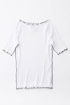 【グッド ピープル グッド ステッチング グッド プロダクト/GOOD PEOPLE GOOD STITCHING GOOD PRODUCT】のメロウエッジ ハーフスリーブ Tシャツ 人気、トレンドファッション・服の通販 founy(ファニー) ファッション Fashion レディースファッション Fashion for Women トップス・カットソー Cut & Sew Tops シャツ・ブラウス・オフィスカジュアル Elegant Blouses & Button-Ups ロングTシャツ・Tシャツ Longline T-Shirts & Tees カットソー・ベーシックTシャツ Cut-and-Sewn Tops / Stretch Tees & Basics グラフィック Graphic, Graphic Design ショート Short, Short Length ストレッチ Stretch, Stretchy Fabric スリーブ Sleeve, Long Sleeve / Short Sleeve ハーフ Half, Half-Length thumbnail オフホワイト|ID: prp329100004931952 ipo3291000000037017124