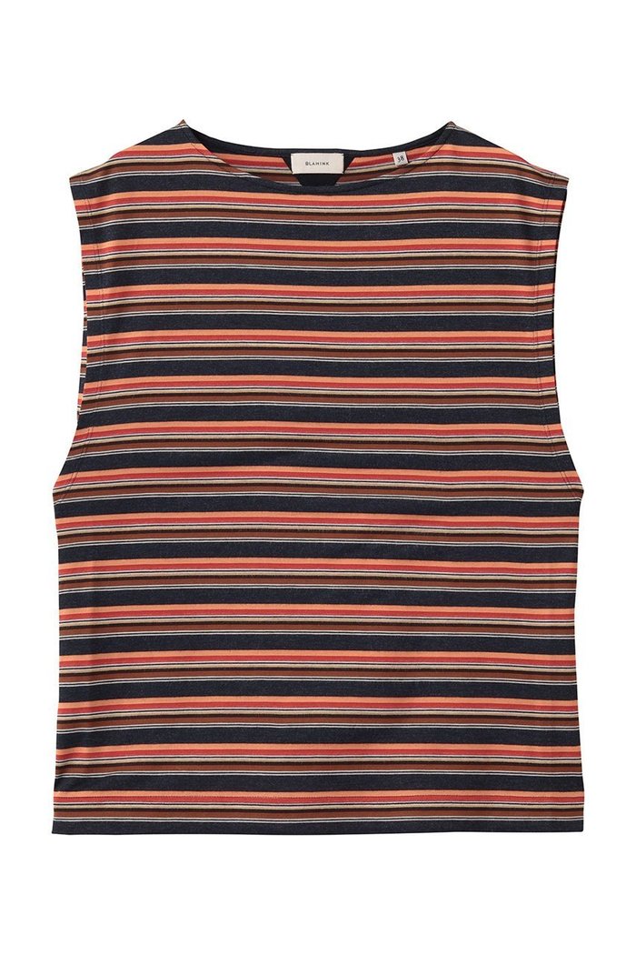 【ブラミンク/BLAMINK】のマルチボーダーノースリーブ インテリア・キッズ・メンズ・レディースファッション・服の通販 founy(ファニー) https://founy.com/ ファッション Fashion レディースファッション Fashion for Women トップス・カットソー Cut & Sew Tops キャミソール&ノースリーブ Camisoles & Sleeveless Tops シャツ・ブラウス・オフィスカジュアル Elegant Blouses & Button-Ups ロングTシャツ・Tシャツ Longline T-Shirts & Tees カットソー・ベーシックTシャツ Cut-and-Sewn Tops / Stretch Tees & Basics インナー Innerwear キャミソール Camisole, Spaghetti Strap Top ショルダー Shoulder, Shoulder Strap タンク Tank Top, Sleeveless Top バランス Balance, Style Balance ボーダー Border, Stripe |ID: prp329100004931968 ipo3291000000037017275