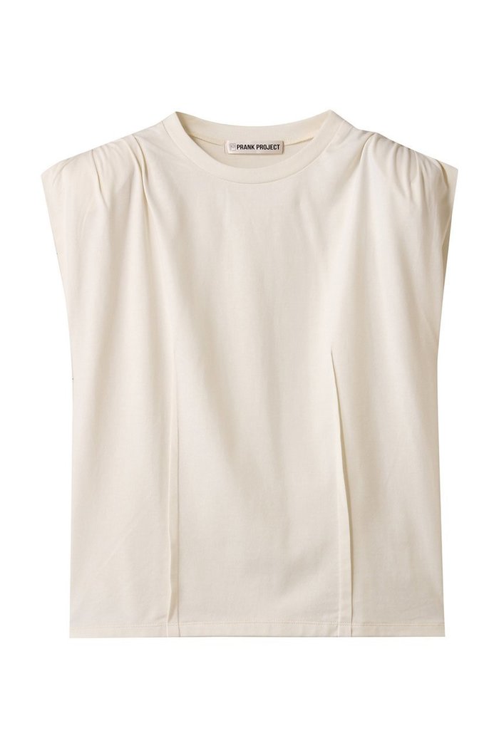 【プランク プロジェクト/PRANK PROJECT】のパワーショルダーTシャツ / Power Shoulder T-Shirt インテリア・キッズ・メンズ・レディースファッション・服の通販 founy(ファニー) https://founy.com/ ファッション Fashion レディースファッション Fashion for Women トップス・カットソー Cut & Sew Tops シャツ・ブラウス・オフィスカジュアル Elegant Blouses & Button-Ups ロングTシャツ・Tシャツ Longline T-Shirts & Tees カットソー・ベーシックTシャツ Cut-and-Sewn Tops / Stretch Tees & Basics ギャザー Gathered, Ruffled ショルダー Shoulder, Shoulder Strap ショート Short, Short Length シンプル Simple, Minimal スリーブ Sleeve, Long Sleeve / Short Sleeve |ID: prp329100004931975 ipo3291000000037017332