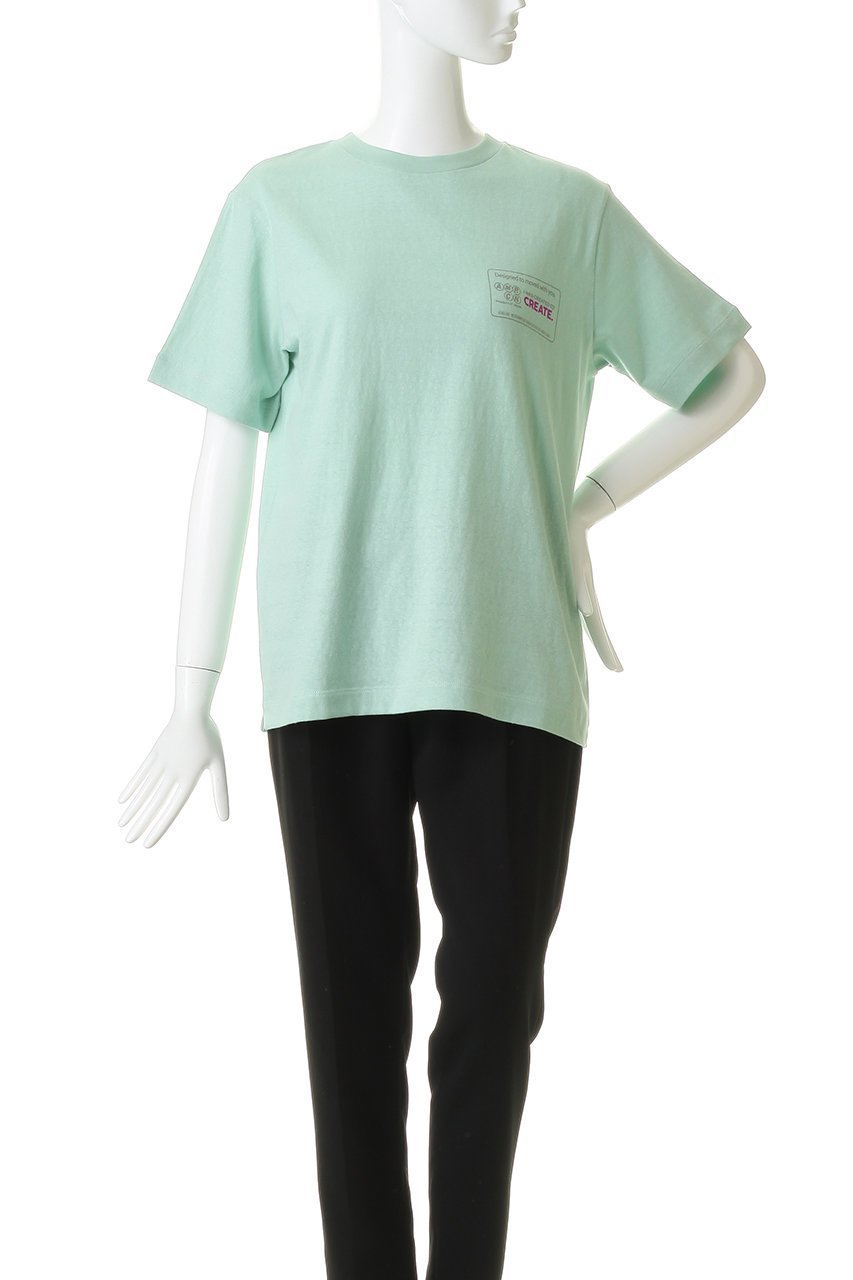 【アメリカーナ/Americana】のラフィー丸胴プリントTシャツ 人気、トレンドファッション・服の通販 founy(ファニー) 　ファッション　Fashion　レディースファッション　Fashion for Women　トップス・カットソー　Cut & Sew Tops　シャツ・ブラウス・オフィスカジュアル　Elegant Blouses & Button-Ups　ロングTシャツ・Tシャツ　Longline T-Shirts & Tees　カットソー・ベーシックTシャツ　Cut-and-Sewn Tops / Stretch Tees & Basics　おすすめ　Recommended / Our Picks　ショート　Short, Short Length　シンプル　Simple, Minimal　スリーブ　Sleeve, Long Sleeve / Short Sleeve　デニム　Denim, Jeans Material　フレア　Flare, Flared　プリント　Print, Printed Pattern　新作・新入荷　New Arrivals / New In　other-2|ID: prp329100004931988 ipo3291000000037017424