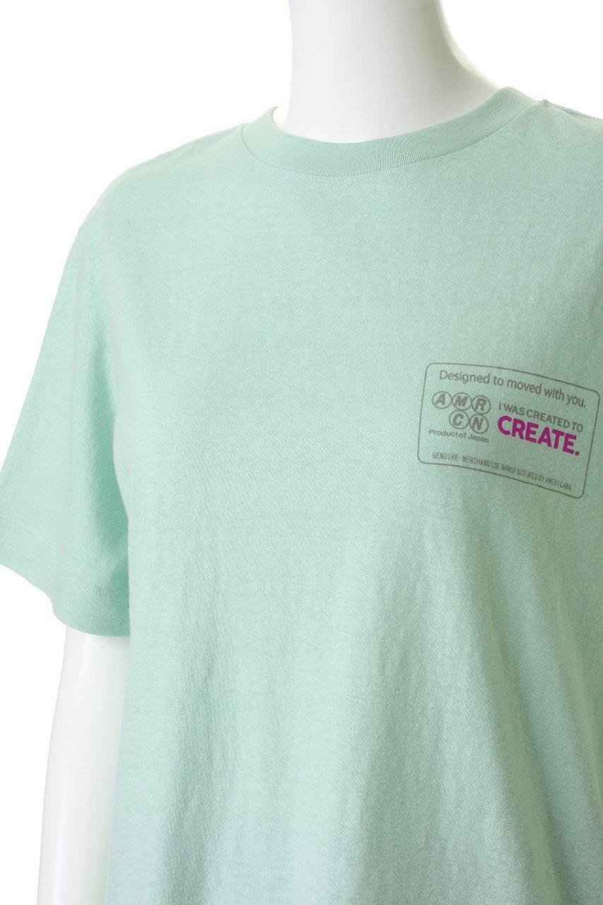 【アメリカーナ/Americana】のラフィー丸胴プリントTシャツ 人気、トレンドファッション・服の通販 founy(ファニー) 　ファッション　Fashion　レディースファッション　Fashion for Women　トップス・カットソー　Cut & Sew Tops　シャツ・ブラウス・オフィスカジュアル　Elegant Blouses & Button-Ups　ロングTシャツ・Tシャツ　Longline T-Shirts & Tees　カットソー・ベーシックTシャツ　Cut-and-Sewn Tops / Stretch Tees & Basics　おすすめ　Recommended / Our Picks　ショート　Short, Short Length　シンプル　Simple, Minimal　スリーブ　Sleeve, Long Sleeve / Short Sleeve　デニム　Denim, Jeans Material　フレア　Flare, Flared　プリント　Print, Printed Pattern　新作・新入荷　New Arrivals / New In　other-5|ID: prp329100004931988 ipo3291000000037017427